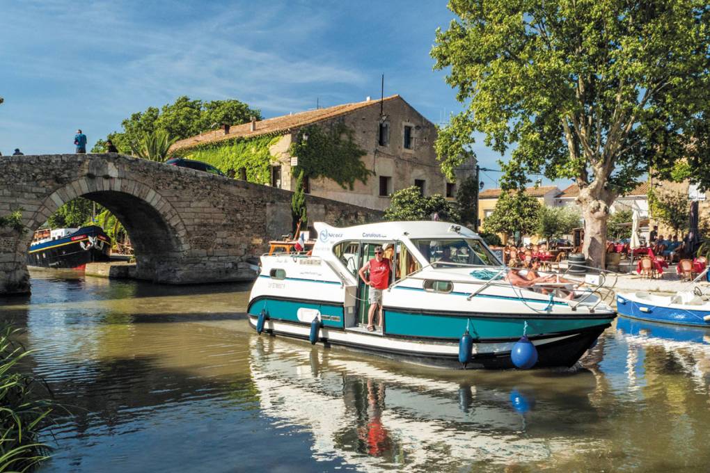 Avkopplande flodbåtssemester på Canal du Midi